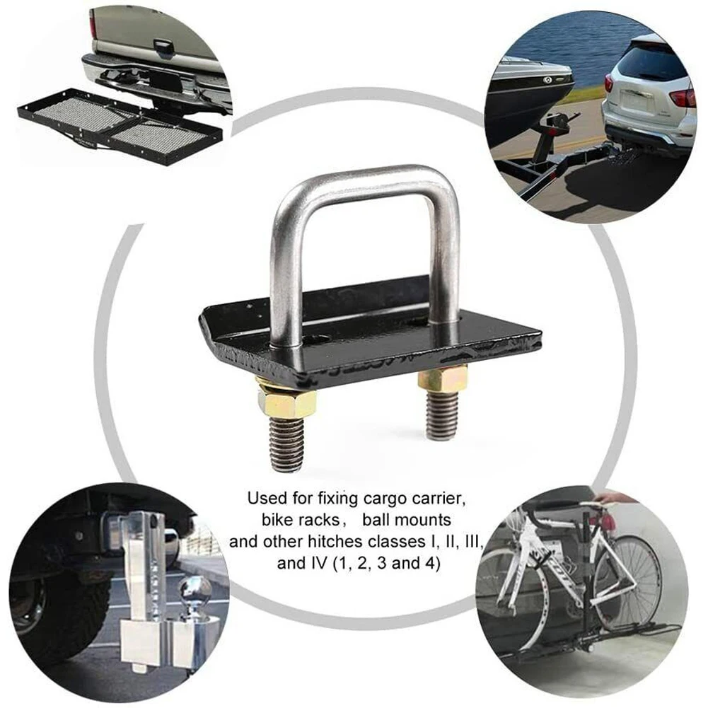 2 Inch Heavy Duty Tightener Stabilizer Trailer Lock Down Hitch Anti-Rattle Stabilizer Hitch Tightener Trailer Couplings Parts, trailer damper hitch