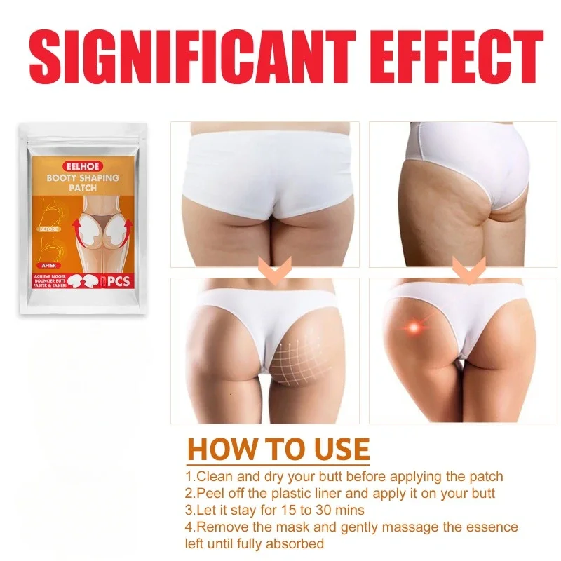Butt-Lift Shaping Patch Set Booty Shaping Patches Hip Lifting Stickers Tightening Body Shaper Sticker Quickly Strengthen
