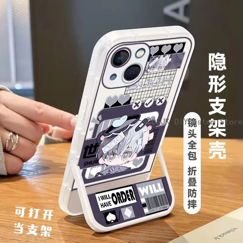 Vivid Character Phone Case with Holder - Durable & Stylish Protective Gift