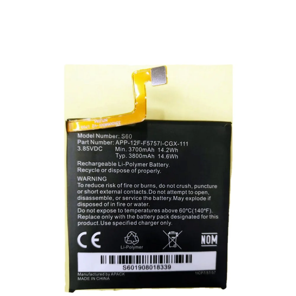 Nuova Batteria S60 Per Telefono Cellulare Cat App-12F-F57571-Cgx-111