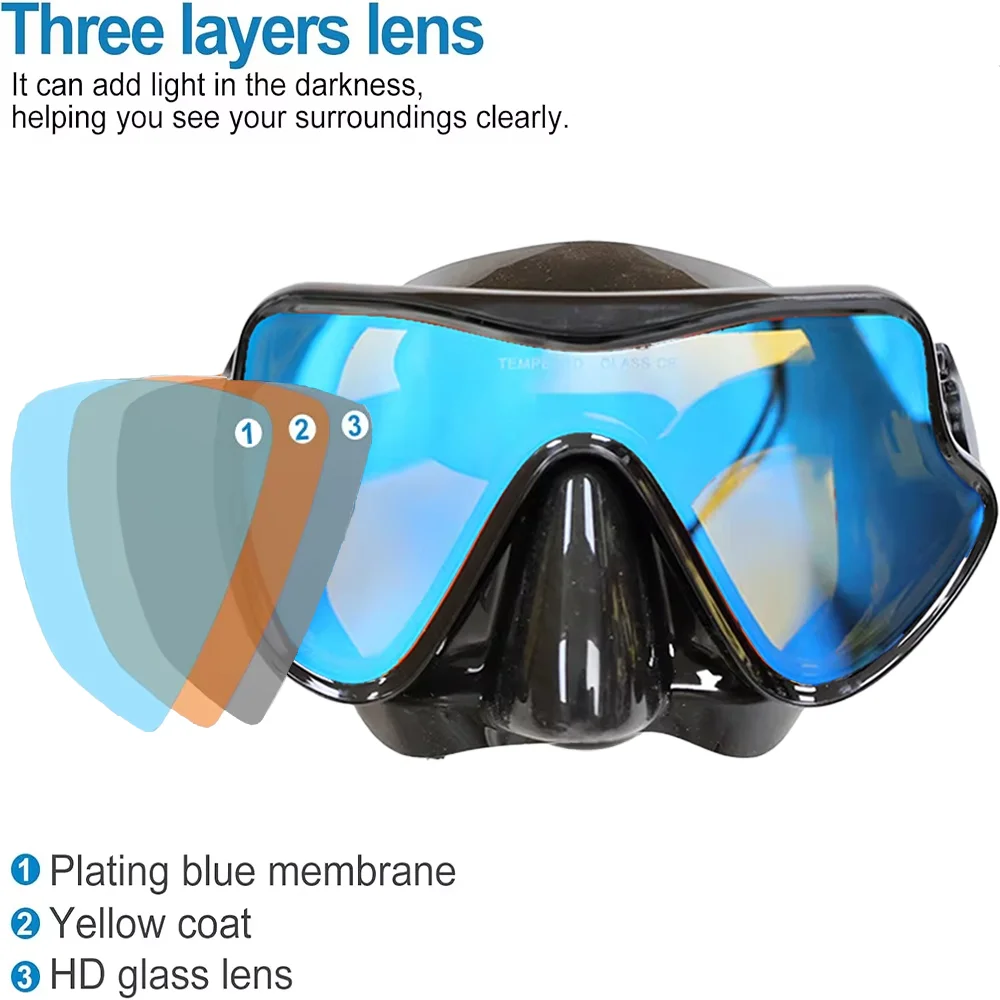 Snorkeling Diving Mask With Case