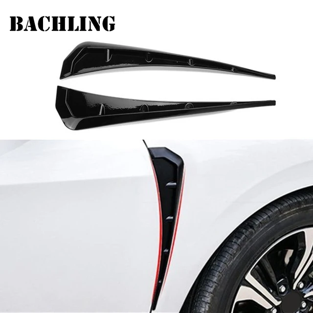 Car Side Fender Universal Side Wing Air Vent Hood Intake Fender Cover Moulding Trim Stickers Hood Intake Sticker Accessorie 2