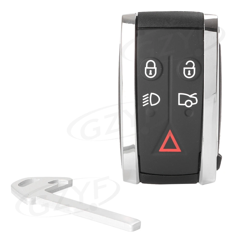 Per Jaguar Xf Xk Xkr X-Type S-Type Black Remote Key Fob Shell Case Accessori Auto