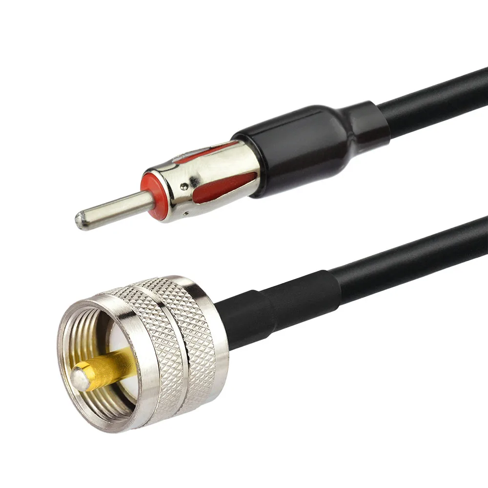 Superbat PL259 UHF Plug to AM/FM Male Connector Car Radio Antenna Aerial RG58 Cable Extension Lead 12" 30cm
