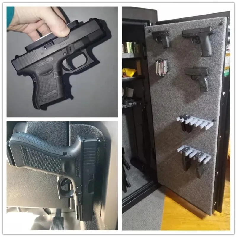 Tactical 35lbs/42lbs Magnetic Gun Mount Gun Magnet Buckler Series Car Desks Walls Concealed Holder for Handgun