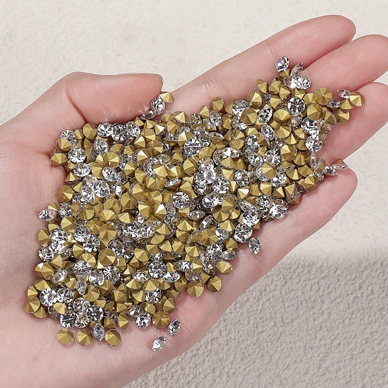 Manicure Tools Nail Sharp Bottom Diamond Decoration Flashy Stereoscopic Rhinestone Nail Accessories Painting Salon Artists