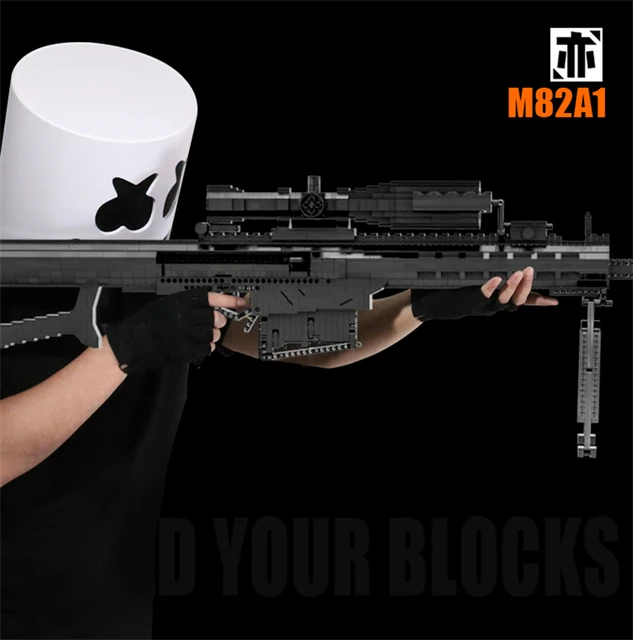  Barrett Sniper Rifle Machine Gun M82A1 Toy War Gun for Kids  Boys 107cm High-Powered Flash Electric Gun with Flashing Lights, Firing  Sound and Vibration : Toys & Games