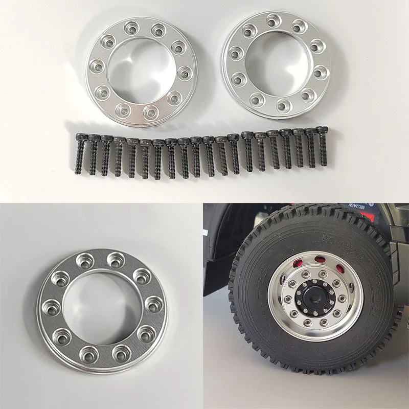 Universal Hub Fix Hub Cap Guard Per 1/14 Tamiya Rc Truck Trailer Dumper Scania 770S Mercedes Actros Volvo Man Lesu Parti Fai Da Te