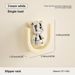 Space-Saving Adhesive Wall-Mounted Bathroom Storage Solution (Cream white)