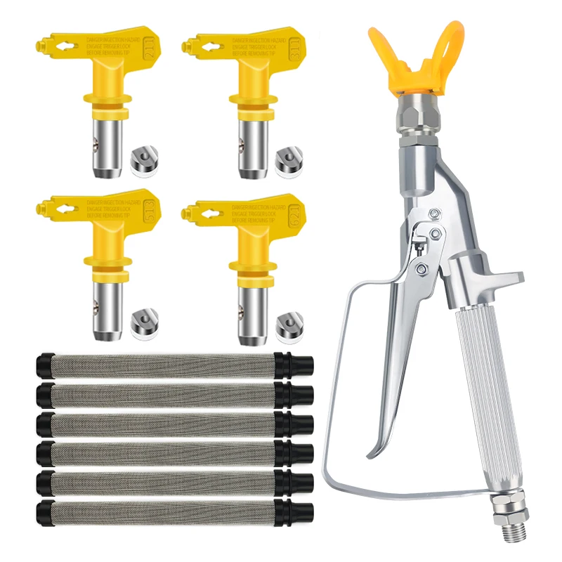 Безвоздушный распылитель с наконечниками