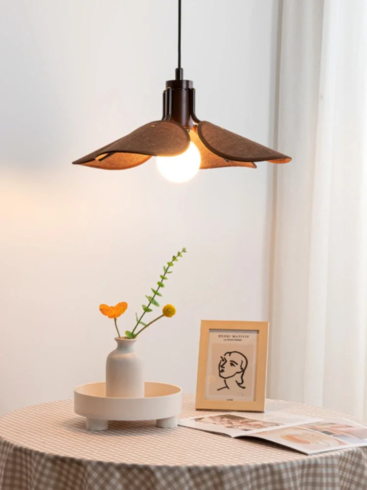 

Винтажная деревянная Подвесная лампа в виде листьев, люстра для гостиной, спальни, Саби, двор, детской лампы, декоративный блеск