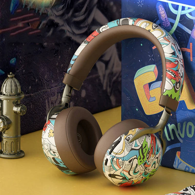 

Камуфляжные Беспроводные наушники с тяжелыми басами, Hi-Fi стерео, музыка, поддержка TF-карты, воспроизведение радио, режим с разъемом 3,5 мм для смартфона, ноутбука