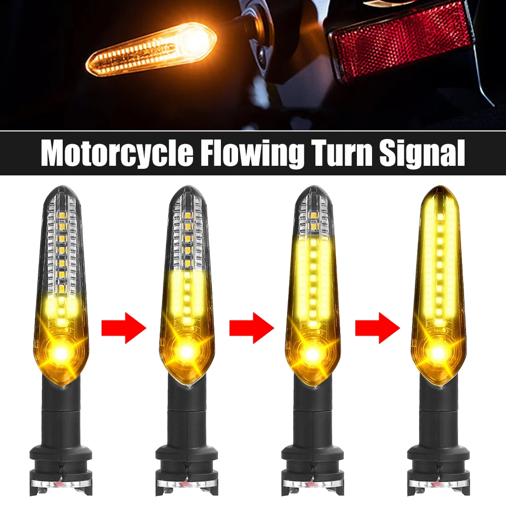 

Universal Motorcycle Turn Siganl Flowing Water Headlight Running Water Front Rear Lamp for Yamaha MT07 MT03 MT09 Tracer XSR 700
