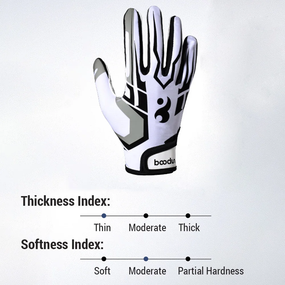 1 Pair Rugby Gloves Sports Grip Gloves for Fitness Outdoor Activities and Hiking Enhanced Grip Extra-Grip Team Sports Adult