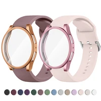 Coque en TPU + bracelet en Silicone pour Samsung Galaxy Watch 4 5 6 7 40mm 44mm, housse de protection d'écran pare-chocs pour Galaxy Watch 4 5 6 7 1