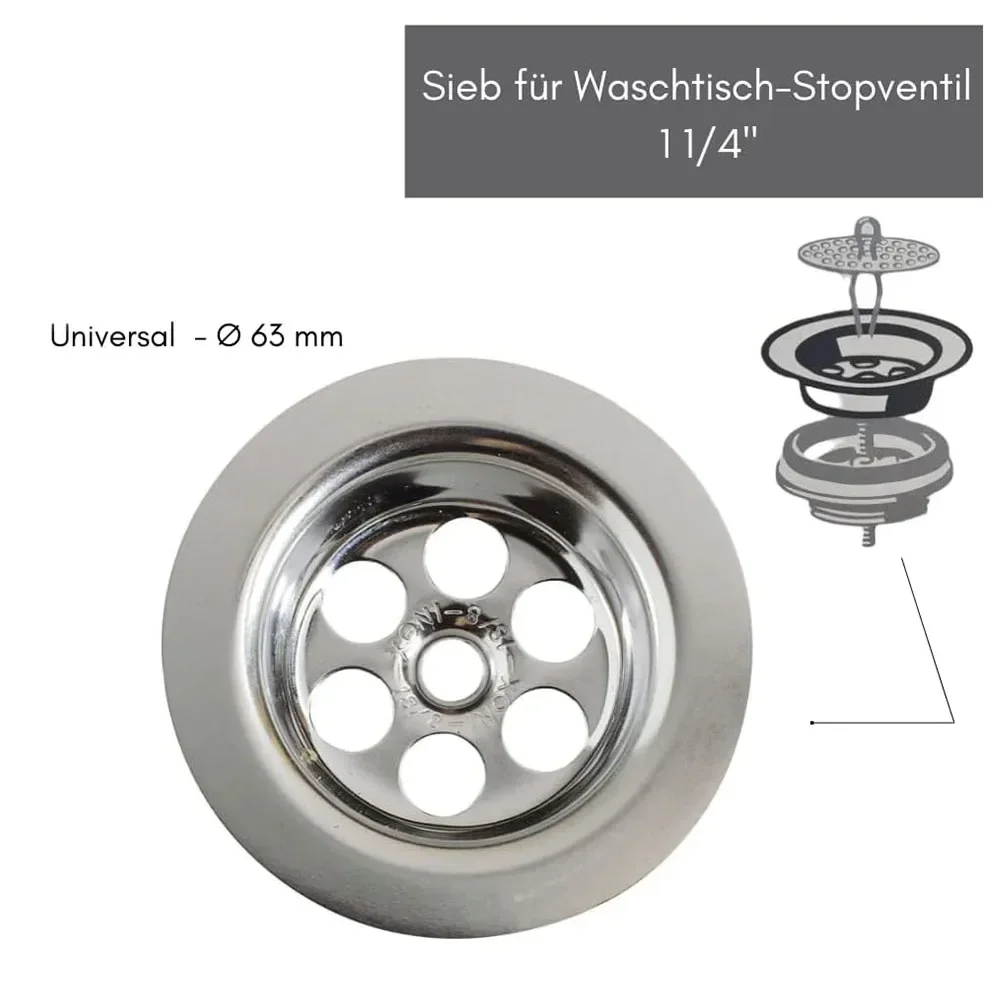 Diameter 70mm kitchen sink plug filter Bath Plug Hole Spare With Screw Stainless Steel Drain Accessories Plug Hole Covers 2 Set