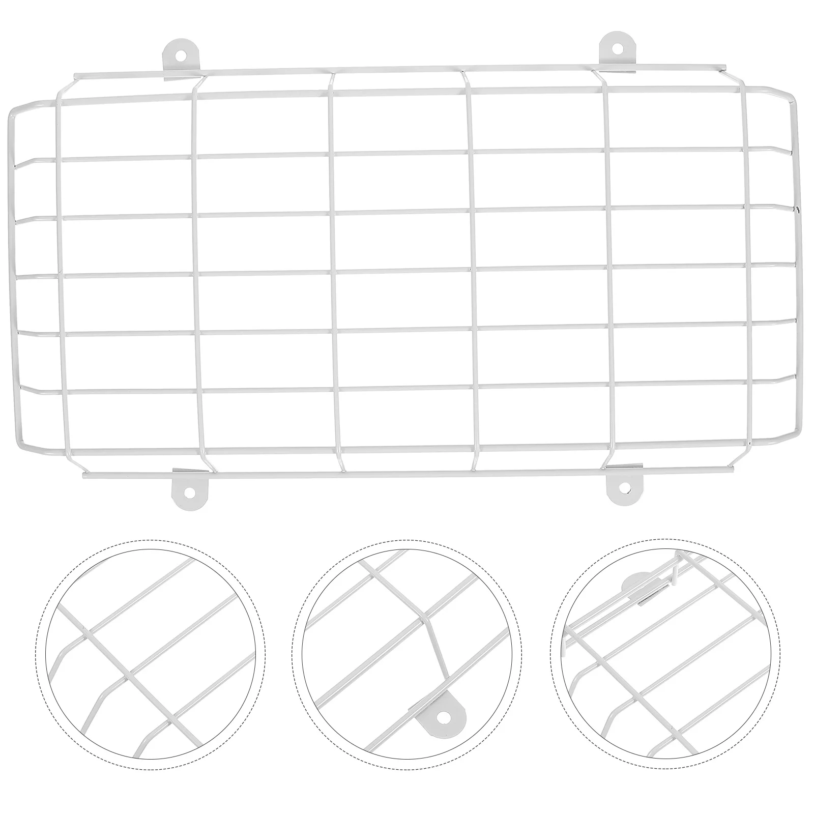 

Wire Guard Exit Sign Emergency Light Metal Wire Guard Damage Stopper Exit Sign Damage Cage Wall Mounted Emergency Signal