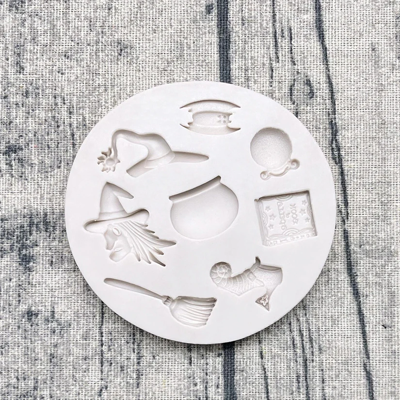 Halloween Bat Spinne Eule Silikon Sugar Mold Schokolade Cupcake Backen Fondant Kuchen Dekorieren Werkzeuge – Detail 7