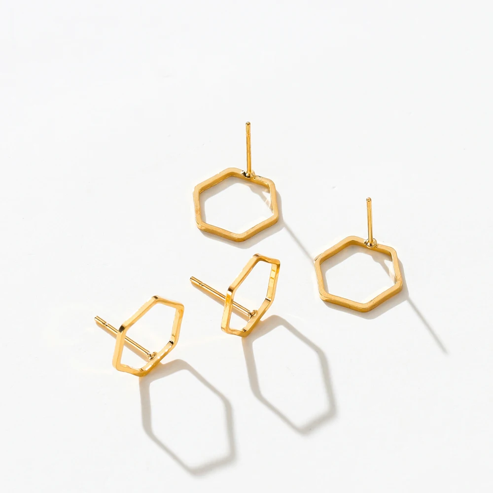 10pcs/lot 4 Styles 14K 18K Gold Plated Post Earrings Findings Round Stud Earring Hooks Accessories DIY Jewelry Making Supplies