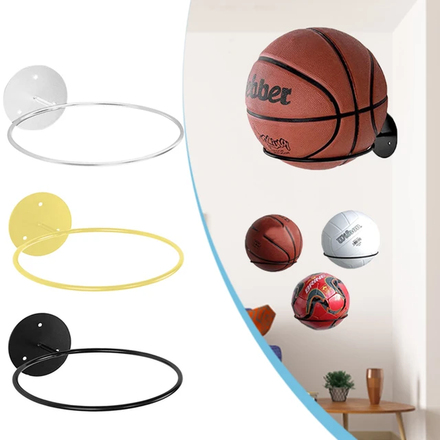 Supports de ballons muraux, support d'affichage de stockage de basket-ball  en fer, support de