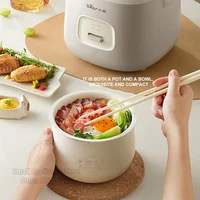 Ours cuiseur à riz capacité 1,6 l Mini cuiseur électrique Portable 220V appareils de cuisine ménagers doublure antiadhésive pour 1-3 personnes 6