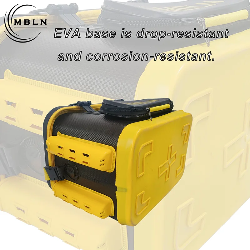 Harte Angelausrüstungsbox aus EVA mit großer Kapazität, verdickter Multifunktions-Köder-Aufbewahrungskoffer, langlebige Sit-On-Angelbox – Detail 3
