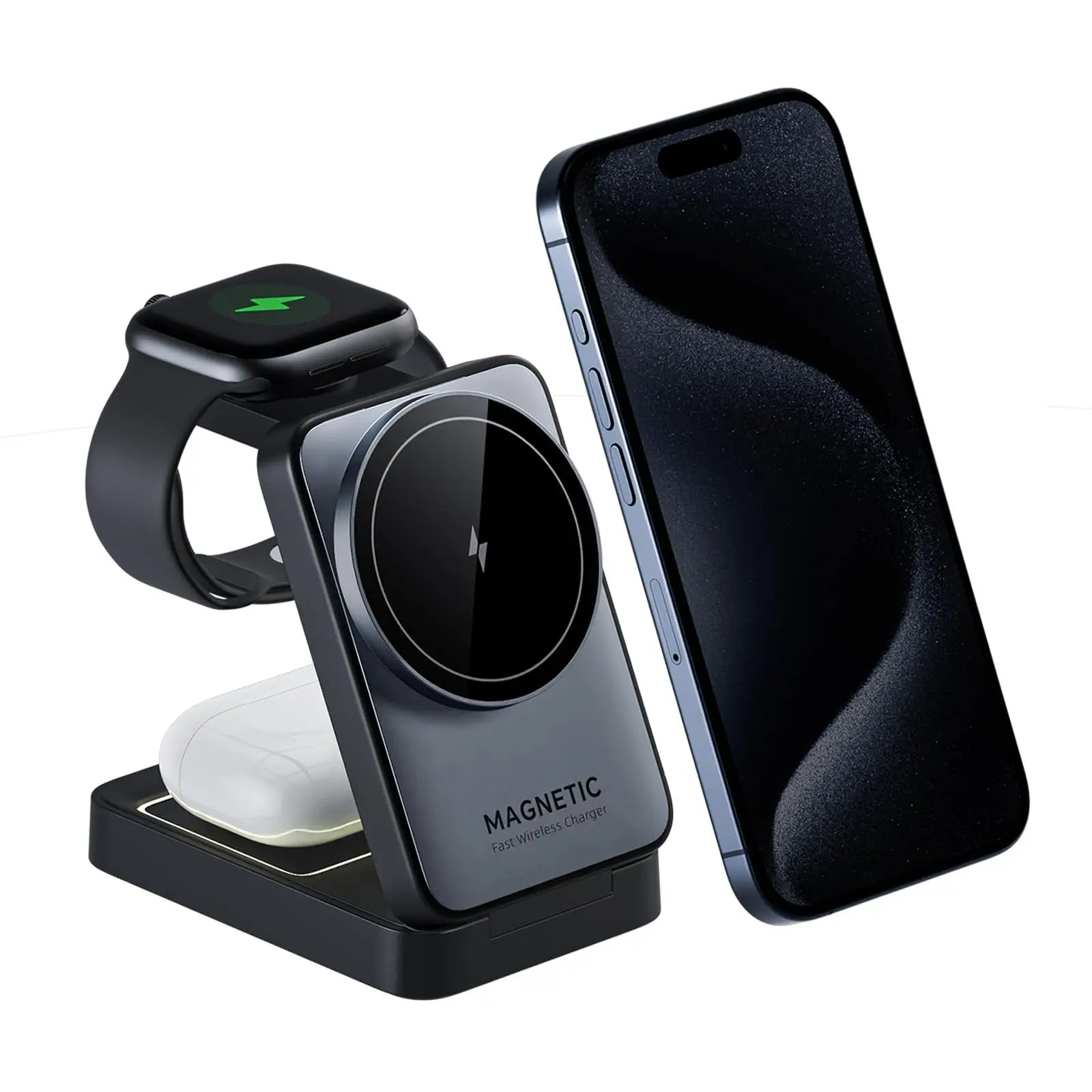 Magnetic 3-in-1 Foldable Wireless Charger