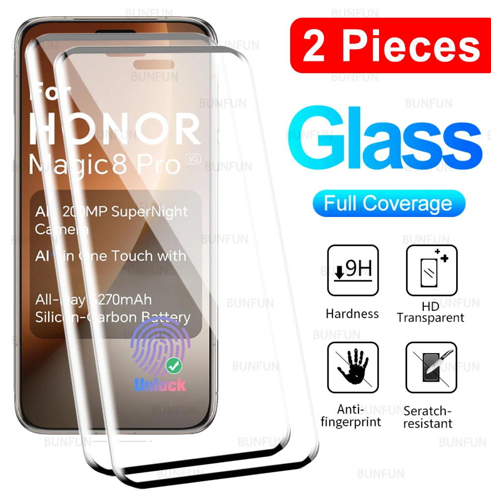 High-Quality Curved Tempered Glass Screen Protector - Pack of 2