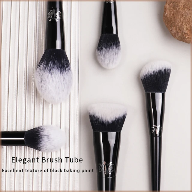 Set de brochas de maquillaje KVD profesionales: Rostro y Ojos | Emoape