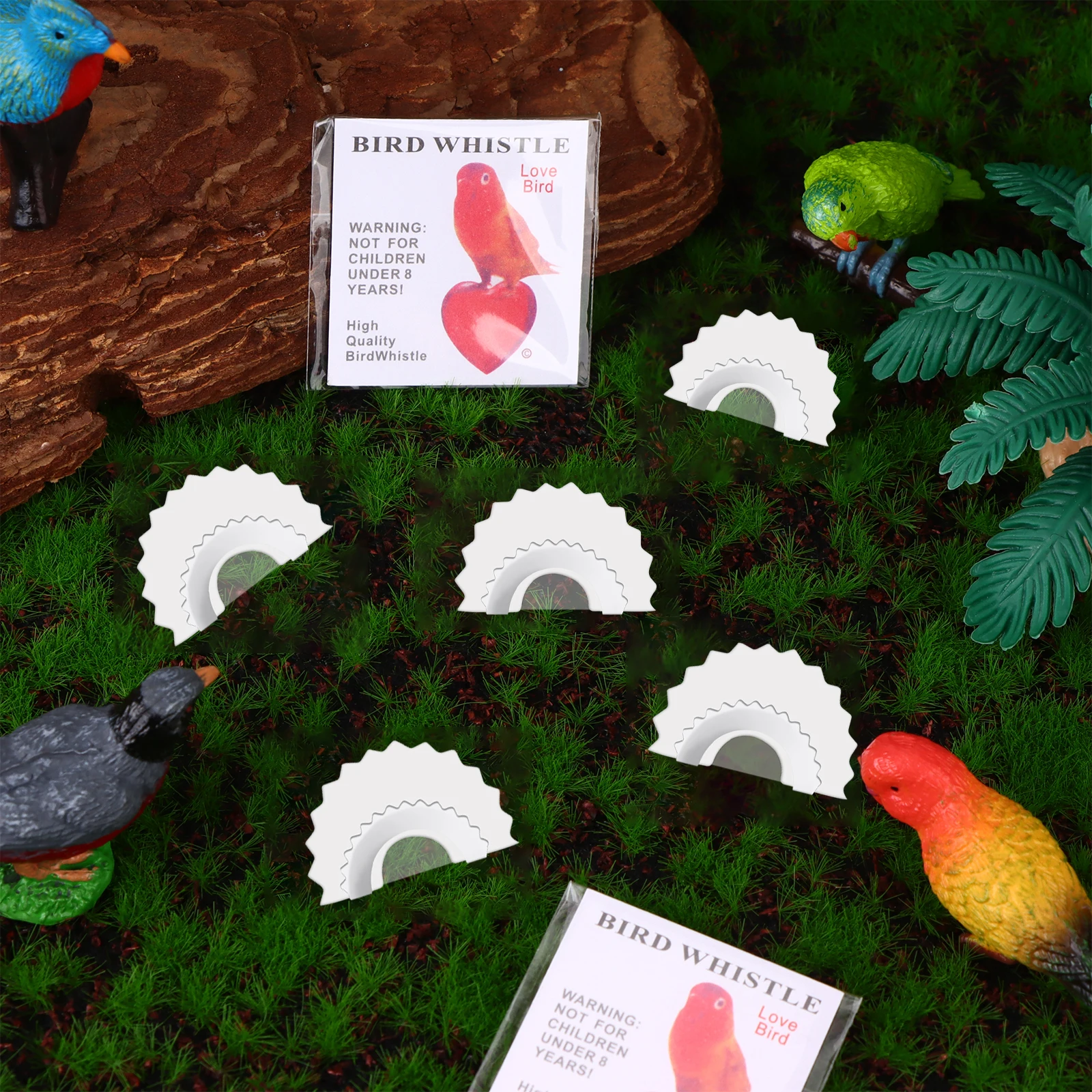 16pcs Bird Whistle Toys Magic Bird Caller Tongue Tweeting Noisemaker Whistle Tricks Gag Toys