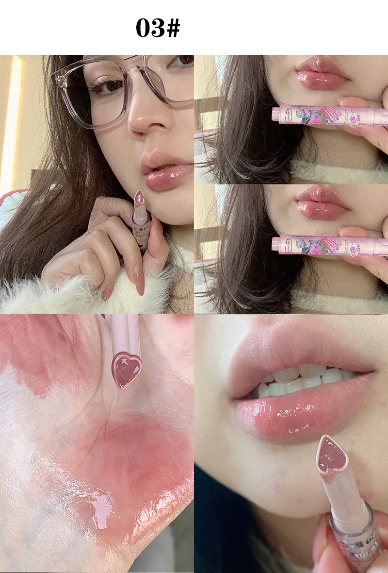 Hydrating Lip Glaze Gloss Plumping Non-stick Waterproof Pink Tint_voghion.com