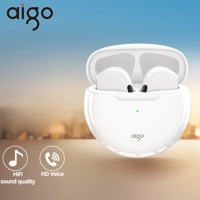 

Aigo T16 Wireless Bluetooth Earphones In-ear 13mm Dynamic Earbuds Long Range Typec HiFi Sound for Huawei iPhone Oppo Xiaomi Vivo