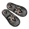 Crazy Rock Kiss Band Furry Slippers Non-slip Cozy Memory Foam Slides Bedroom 1