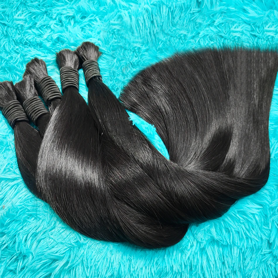 Deep Wave Boho Braids Human Hair Bulk 50g/100g 100% Human Hair Braiding Hair Extensions No Weft Brazilian Curly Braiding Hair 4