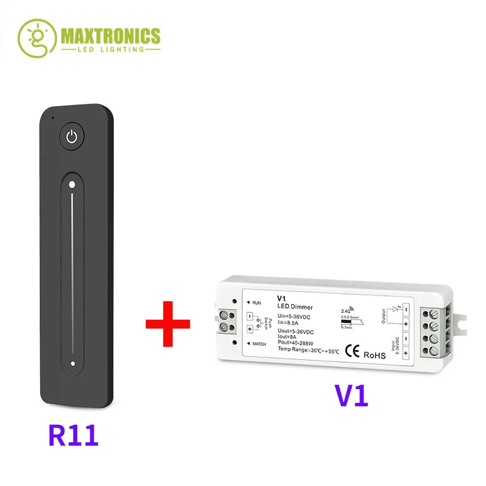LED Dimmer Wireless RF Switch With Brightness Adjustment Touch Remote For Led Strip