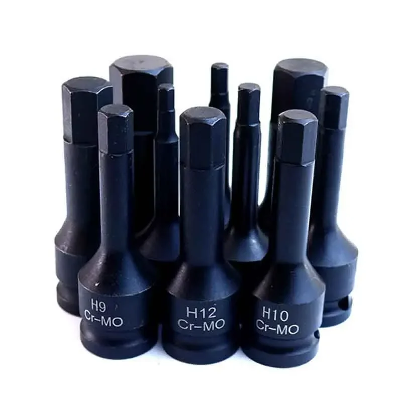 

1/2 Inch Impact Hex Socket Bit 78mm Long H4-H14 Allen Key Wrench Head For Power Tool Hexagon Screwdriver Bits Head