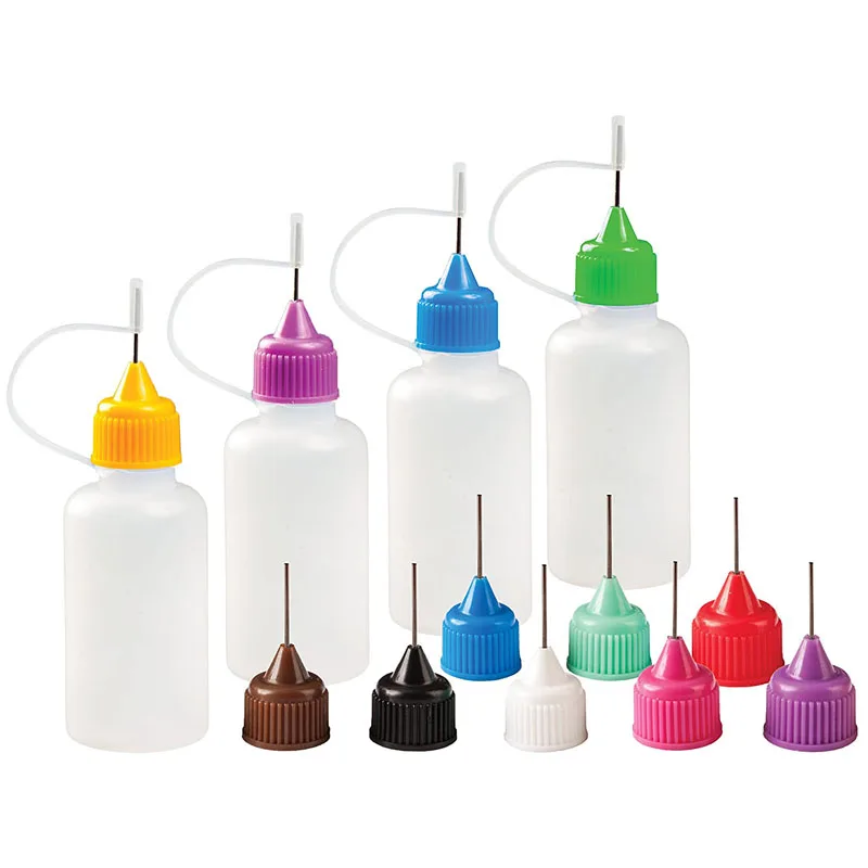 

10Pcs 3ml-120ml Empty Plastic Applicator Bottle Squeezable Needle Tip Cap Dropper Bottles Eye Liquid Juice Glue Water Containers