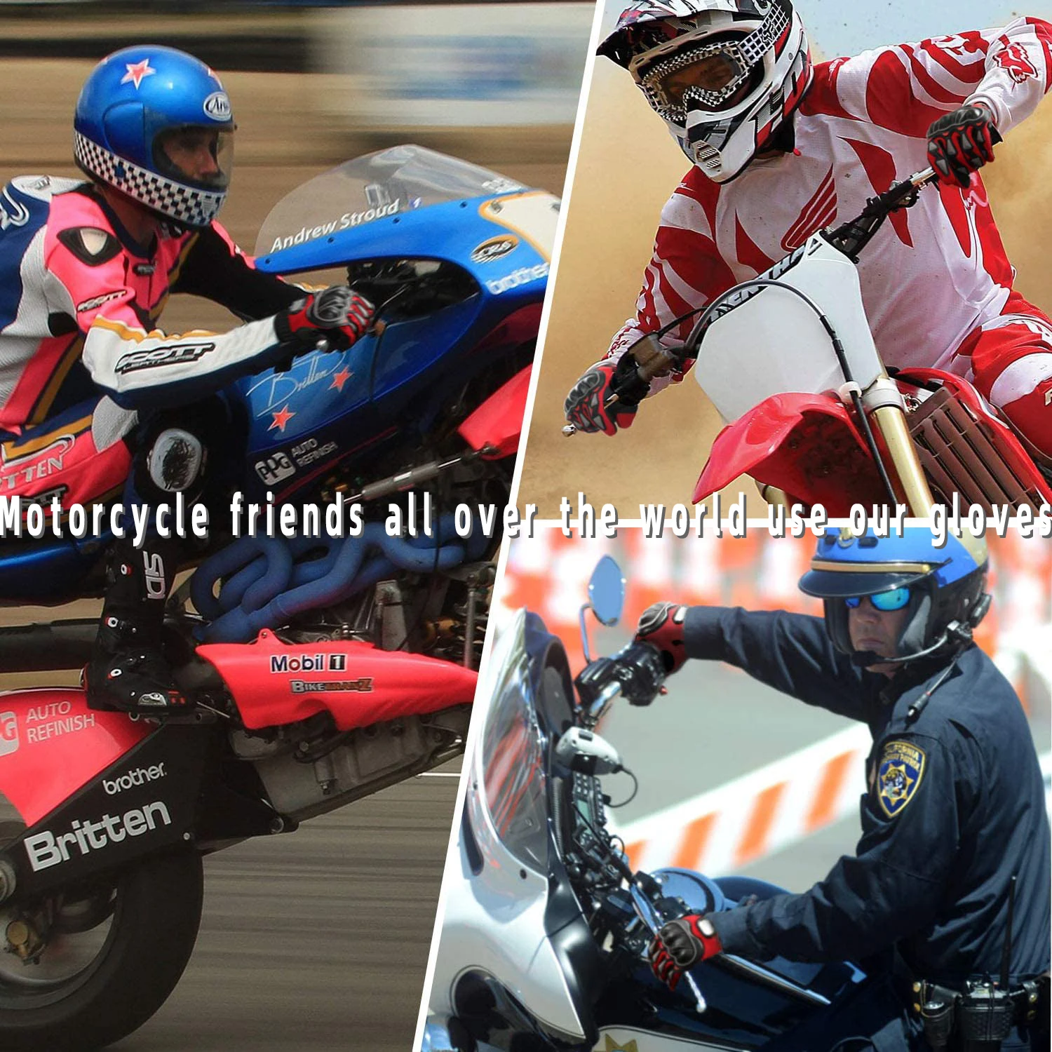 New Motorcycle Gloves Breathable Full Finger Racing Outdoor Sports Protection Riding Gloves Moto Guantes Fashion