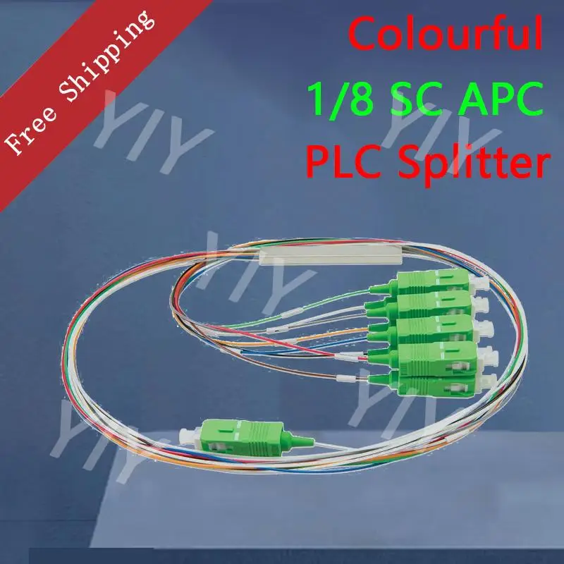 

Free Shipping 10Pcs 1X8 PLC Splitter Fiber Optic plc splitter/Planar Lightwave Circuit Splitter SC/APC