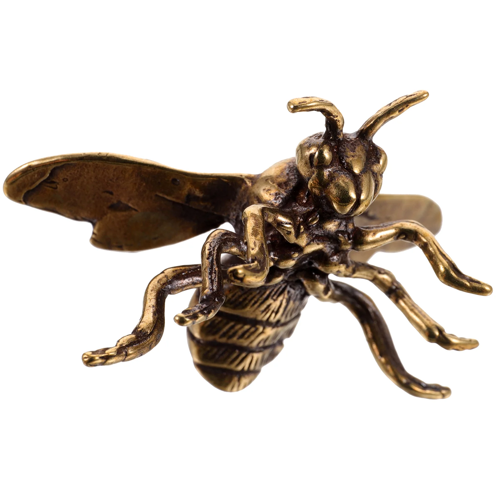 

Brass Bee Plastic Drawers Small Desktop Decor Adornment Jewelry Indoor Tabletop Craft Figurine Office Ornament