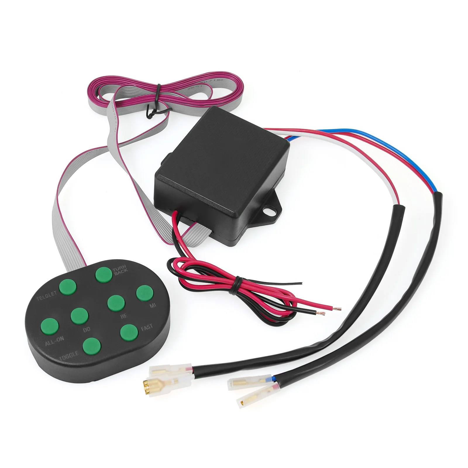 Car Accessories 8 Sound Musical Air Horn Controller Electronic Control Unit Signal Regulator Monitor 12V-24V