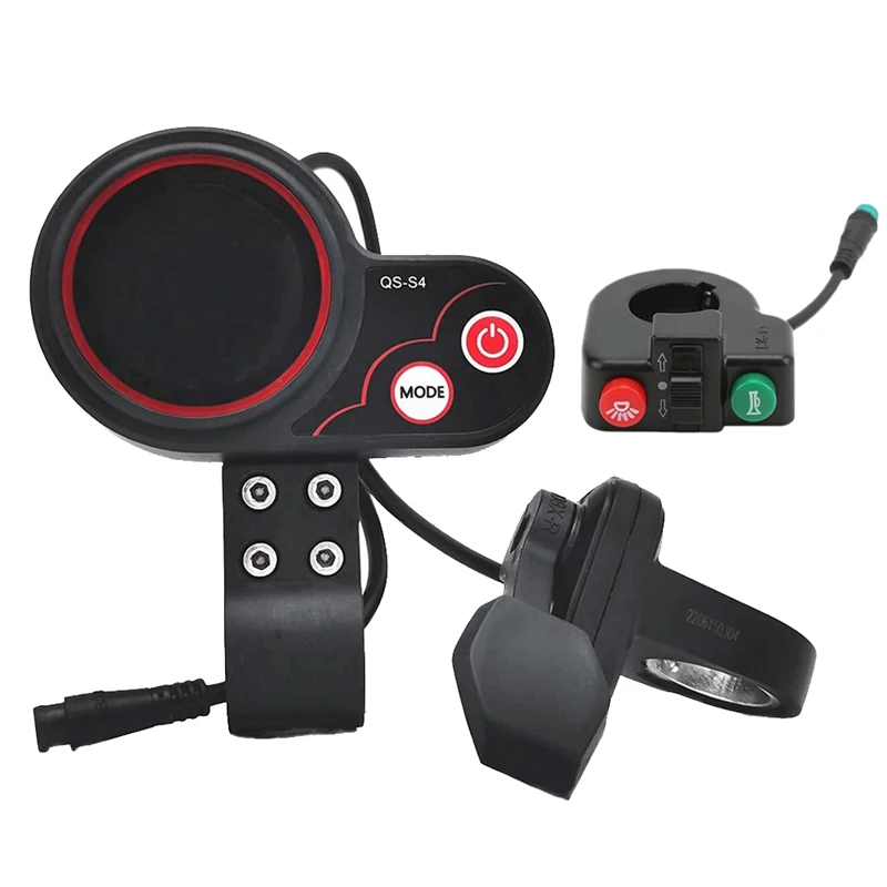 

Аксессуары для электрического скутера, фонарь с ЖК-дисплеем и кнопкой переключения, 48-60 в, 6 контактов, нулевой 8 9 10 8X 10X