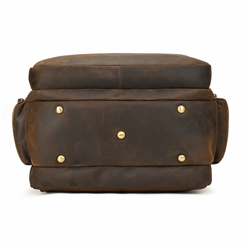 Multi Pocket Leather Backpack For Men