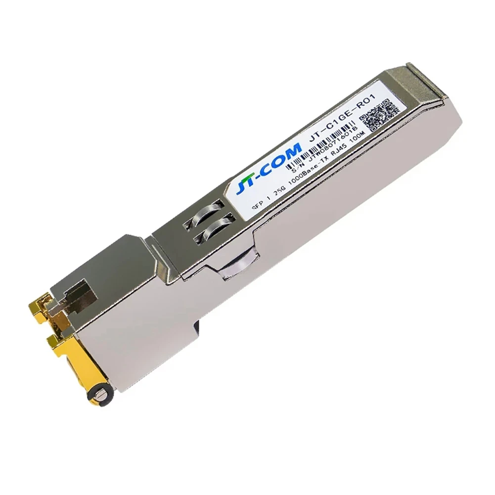 

JT-COM Gigabit RJ45 SFP Module 1000Mbps SFP Copper RJ45 SFP Transceiver Module Compatible with Mikrotik Gigabit Ethernet Switch