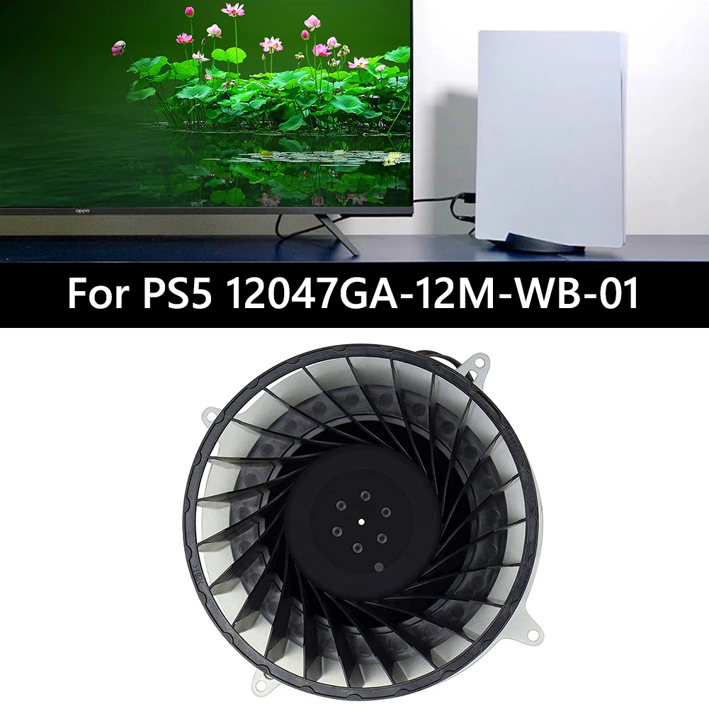 Game Console Internal Cooling Fan for PS5 12047GA-12M-WB-01 23 Blade Replacement