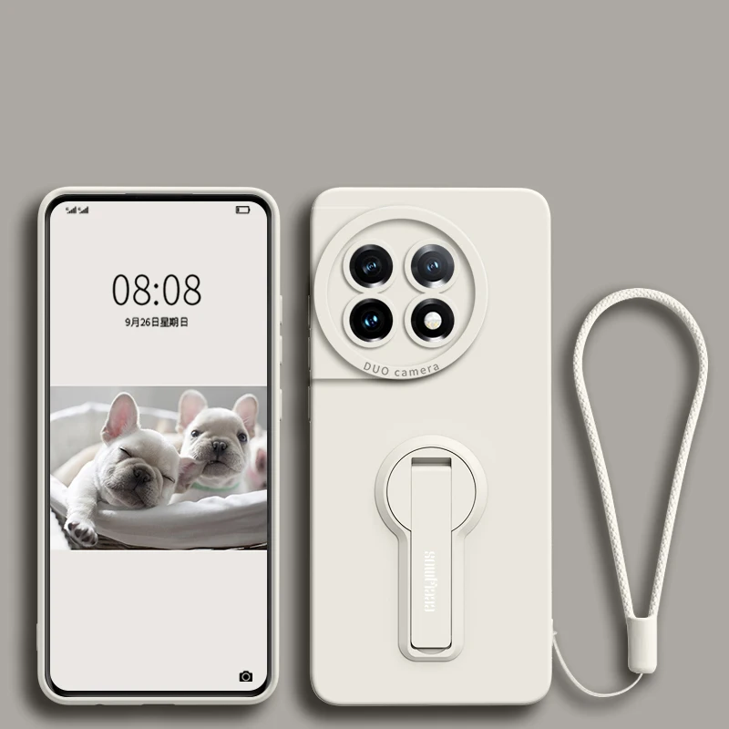 Enhanced Silicone Phone Case with Camera Protection and Holder Screen Film