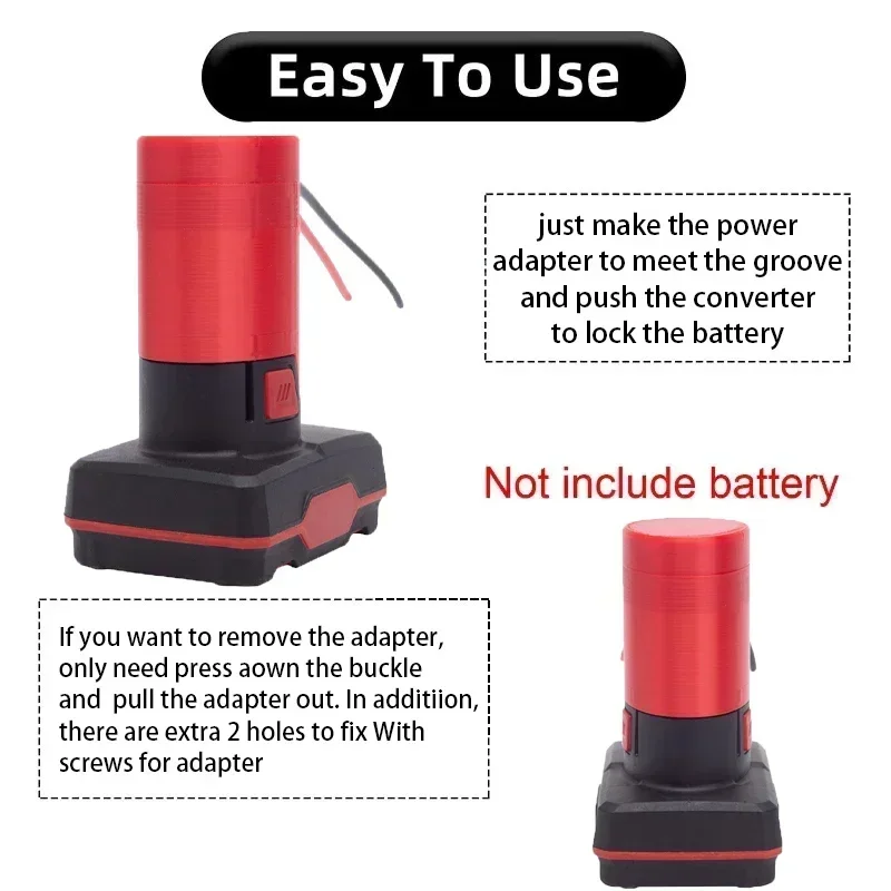 For Lidl Parkside 12V Li-ion battery DIY adapter self-transformed