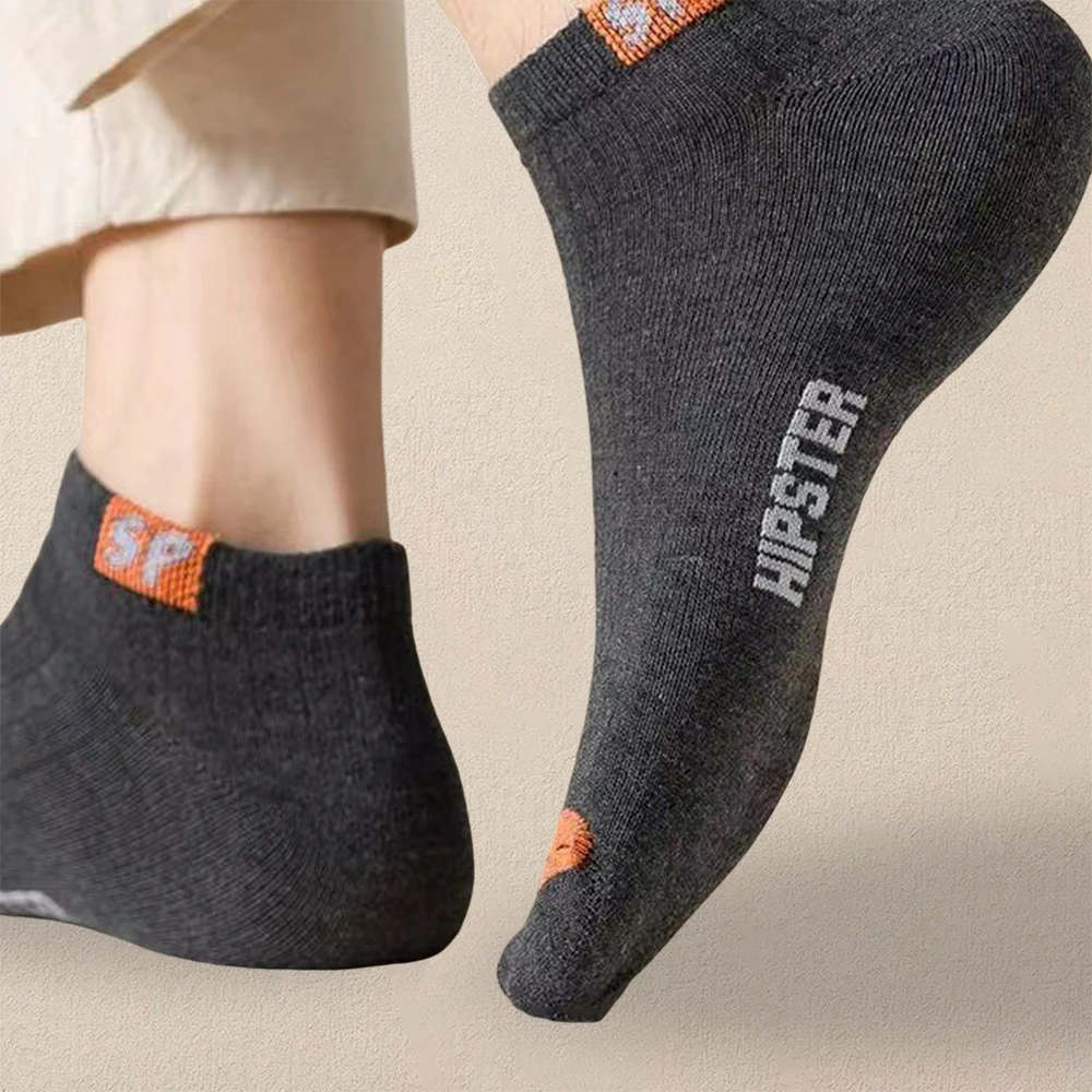 5 Pairs Women plain color boat socks Trendy Versatile Shallow Mouth Comfortable Soft Breathable Casual