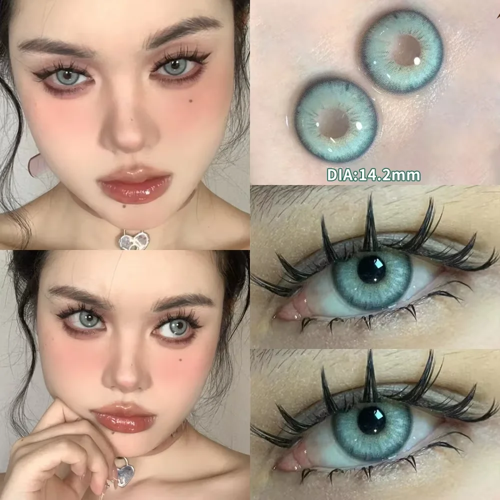 Vibrant Prescription Colored Contact Lenses for Myopia - Available in Blue, Violet, Brown, and Green