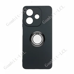 Funda para teléfono de silicona TPU suave a prueba de golpes con soporte de anillo en la parte posterior - Diseño original